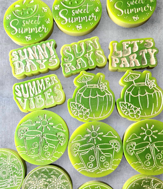 Pina Colada Wax Melt shapes
